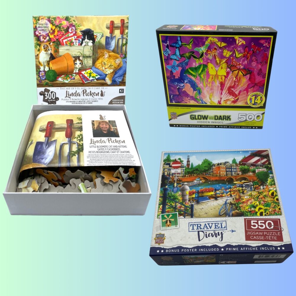 PUZZLE Bundle 300, 500, 550 Pieces - NEW